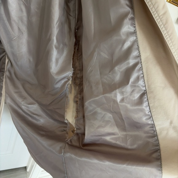 MANGO Angela Water Repellent Trench Coat in a beige/stone - Picture 7 of 7